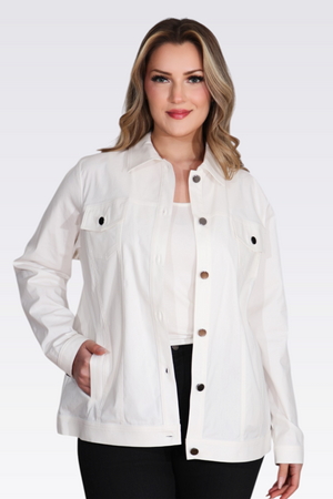 50162 PAMUKLU ESNEK KUMAŞ ASTARSIZ CEKET - Thumbnail