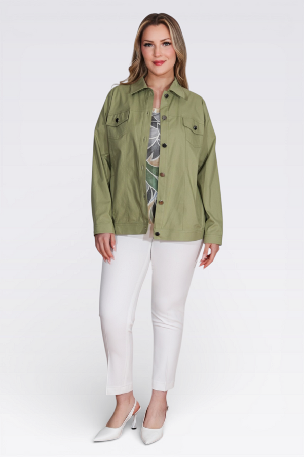 50162 PAMUKLU ESNEK KUMAŞ ASTARSIZ CEKET