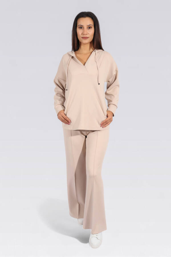 50259 RAHAT KESİM KAPÜŞONLU SWEATSHİRT - 2