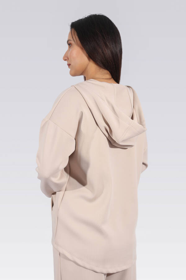 50259 RAHAT KESİM KAPÜŞONLU SWEATSHİRT - 6