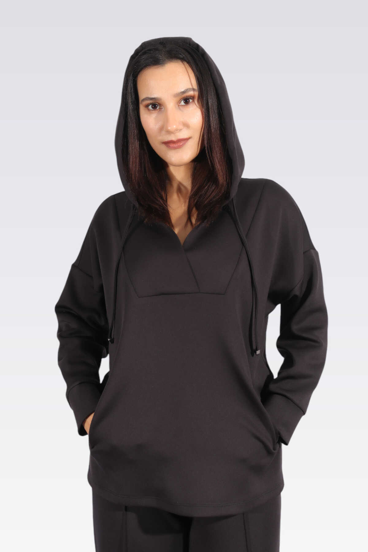 50259 Rahat Kesim Kapüşonlu Sweatshirt