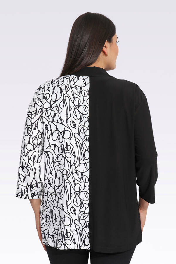 50281 RAHAT KESİM FERMUARLI DESENLİ CEKET