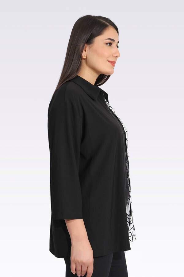 50281 RAHAT KESİM FERMUARLI DESENLİ CEKET - 5
